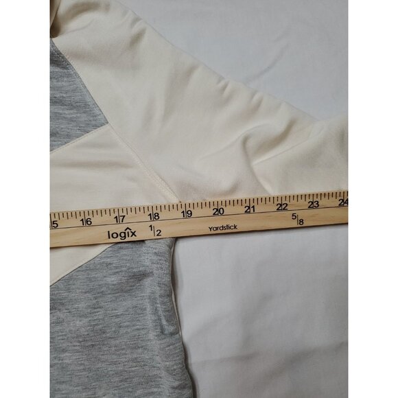 Lauren Ralph Lauren Womens Cowl Neck Size Medium Active Color Block Sweatshirt - Picture 3 of 9